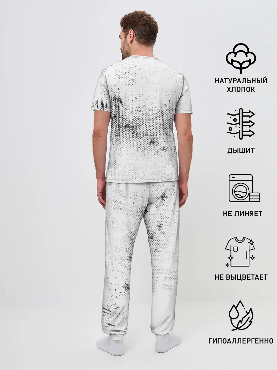 Мужская пижама с брюками / Gun show