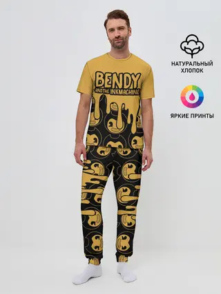 Мужская пижама с брюками / Bendy And The Ink Machine