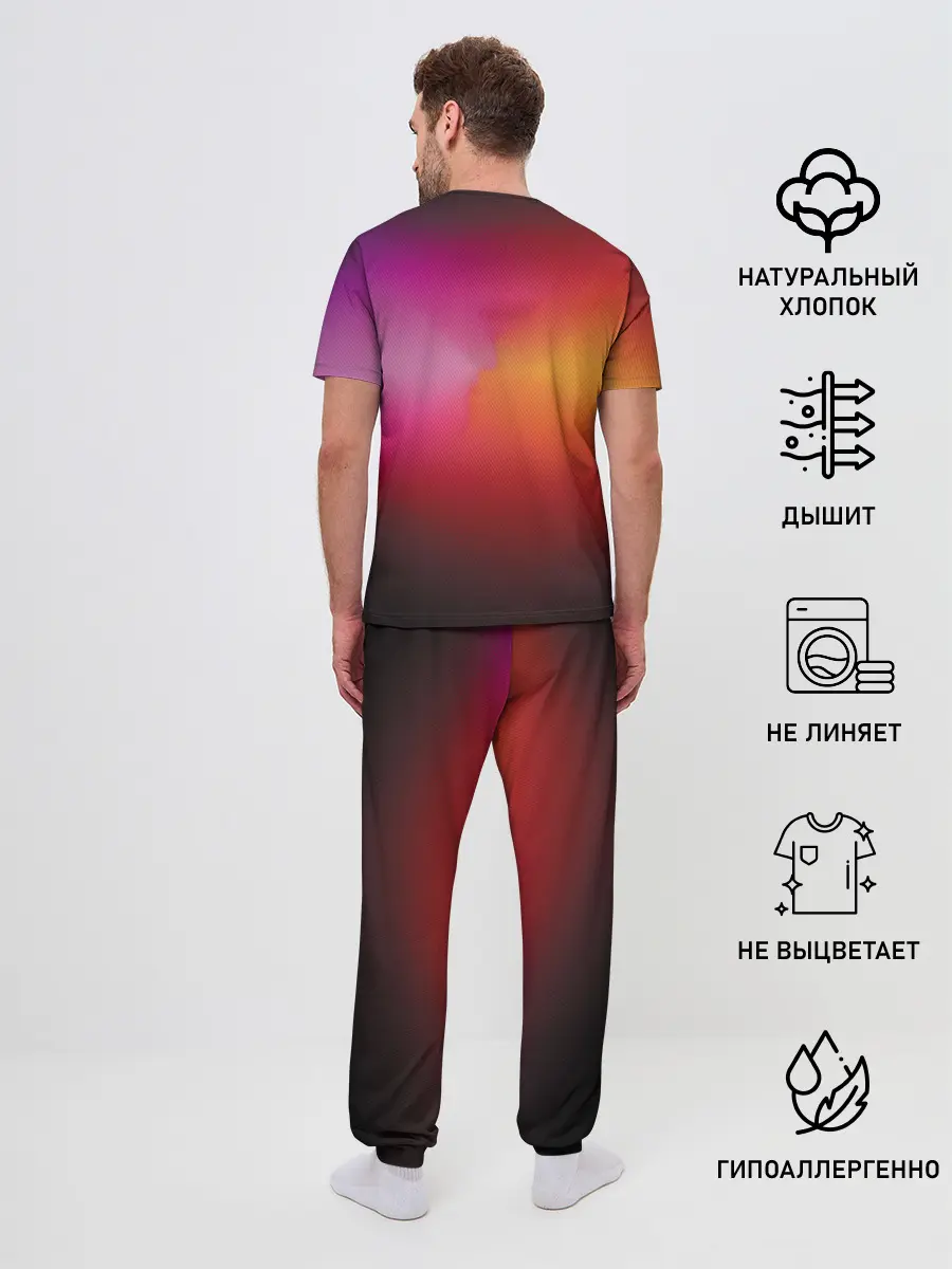 Мужская пижама с брюками / Прозрачный Чаризард