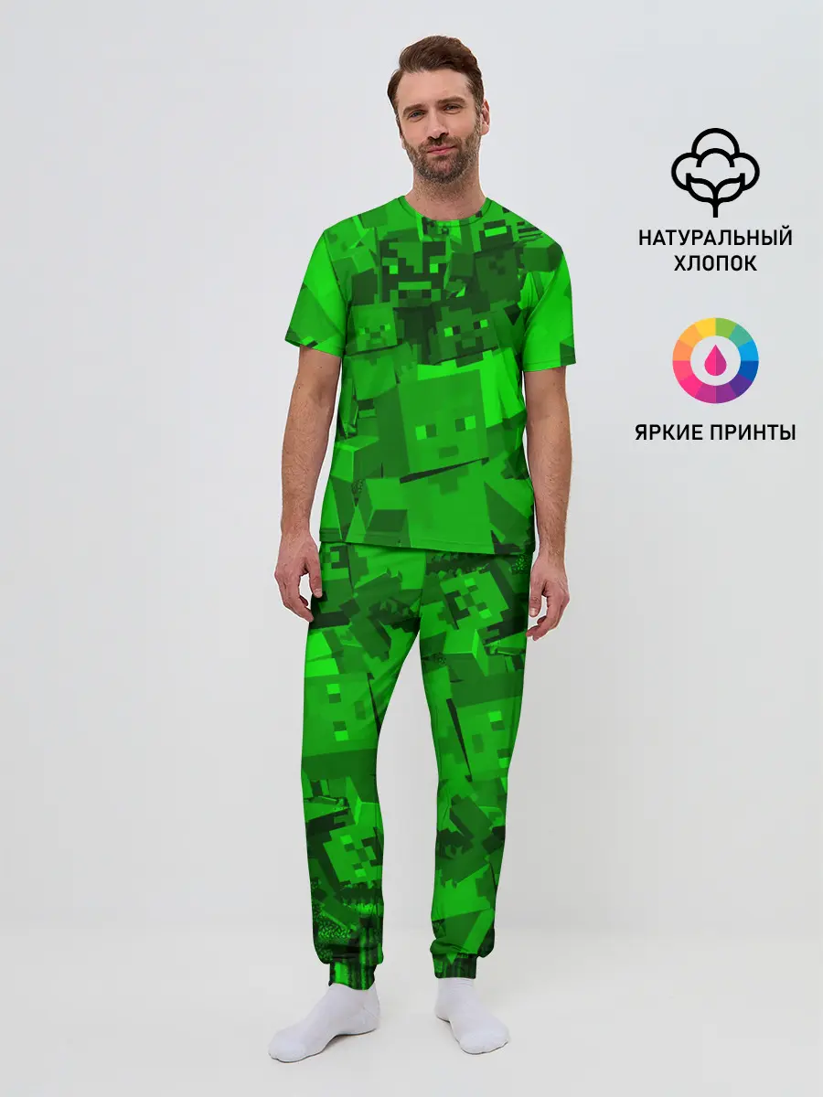 Мужская пижама с брюками / MINECRAFT GAME