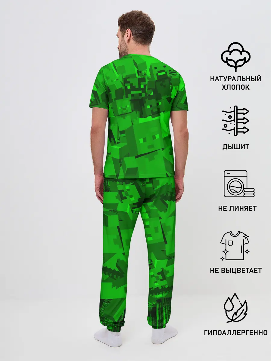 Мужская пижама с брюками / MINECRAFT GAME