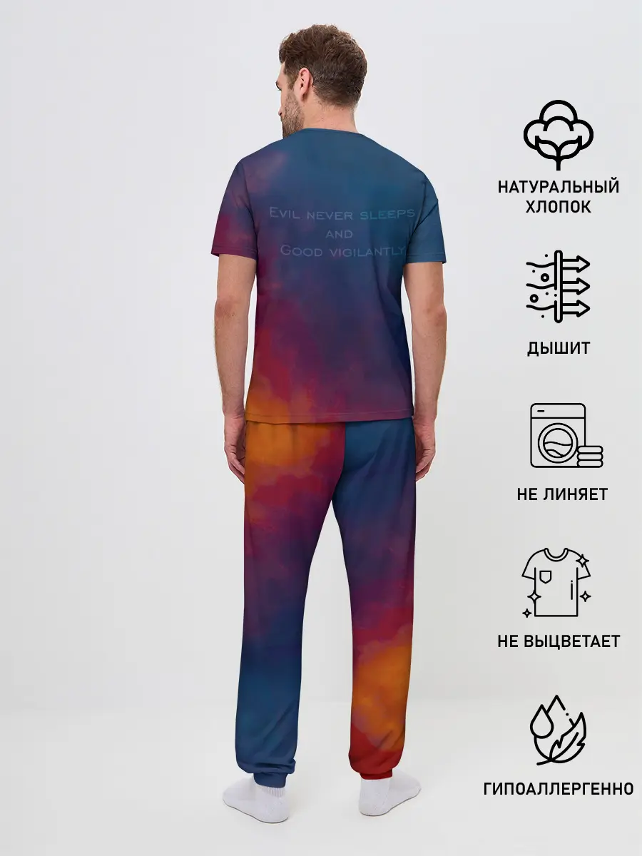 Мужская пижама с брюками / Кроули и Азирафель