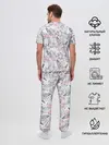 Мужская пижама с брюками / Фламинго