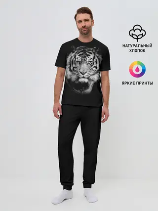 Мужская пижама с брюками / Тигр