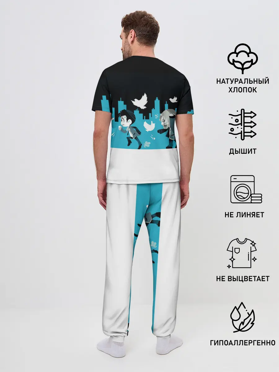 Мужская пижама с брюками / ROAD TO DETROIT