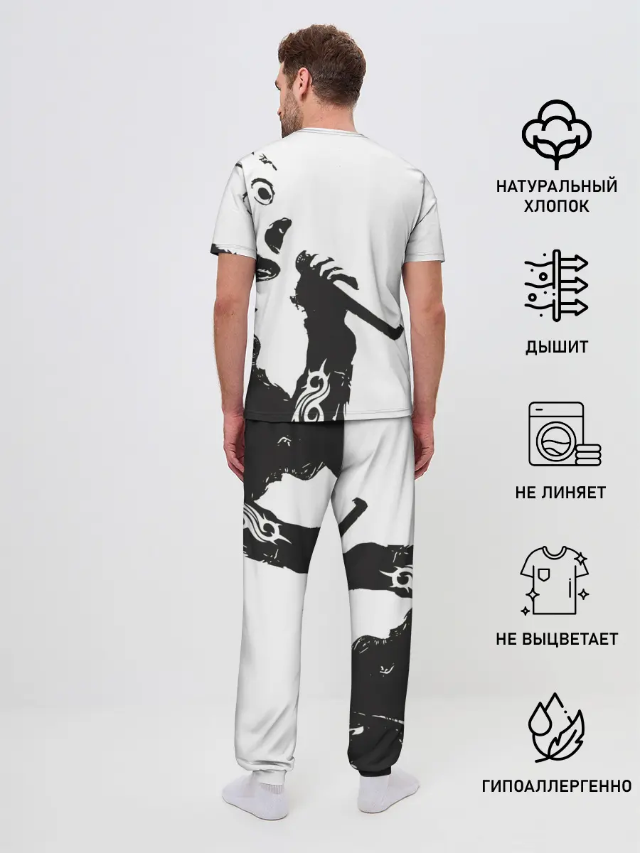 Мужская пижама с брюками / Slipknot.