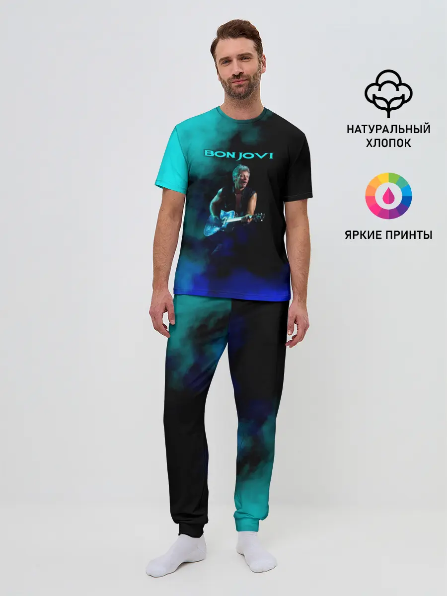 Мужская пижама с брюками / Bon Jovi