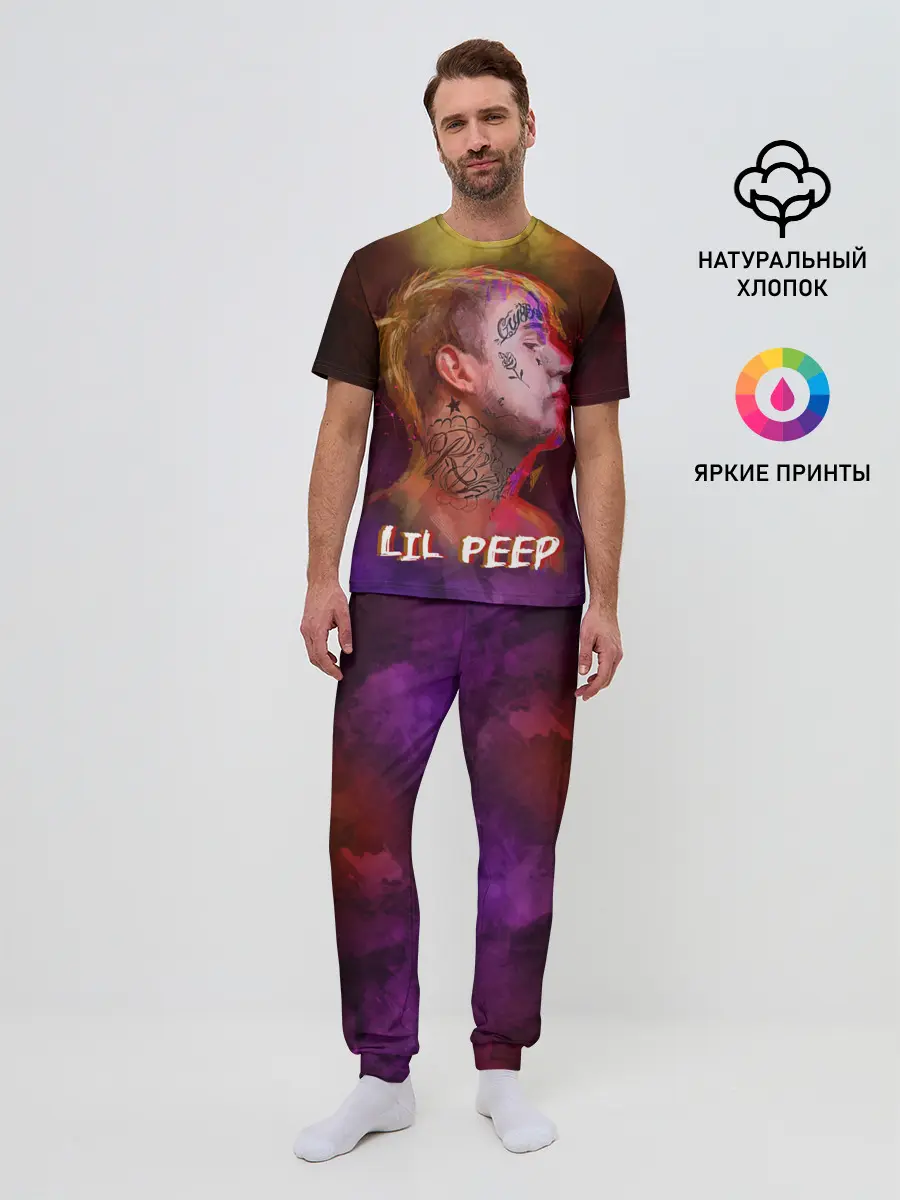 Мужская пижама с брюками / Lil Peep ART