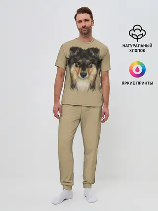 Мужская пижама с брюками / Sheltie