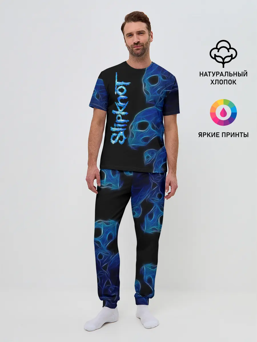 Мужская пижама с брюками / Slipknot