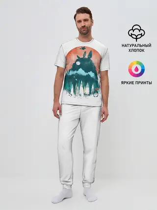 Мужская пижама с брюками / Силуэт Тоторо