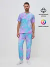 Мужская пижама с брюками / Мрамор Tie Dye
