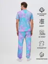 Мужская пижама с брюками / Мрамор Tie Dye