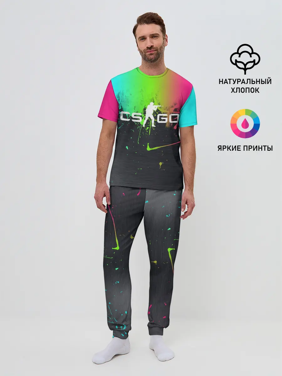 Мужская пижама с брюками / Фосфор CS:Go