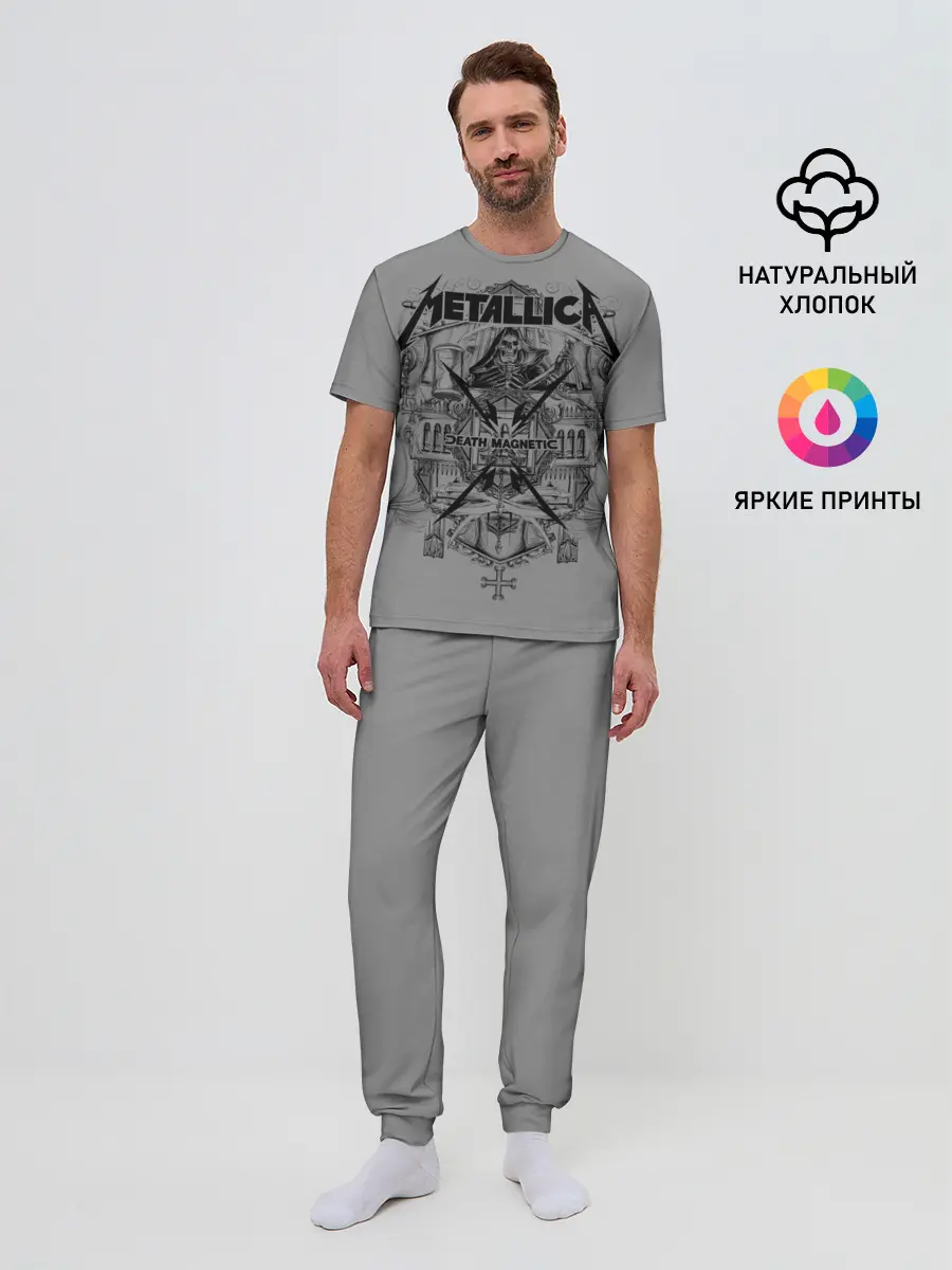 Мужская пижама с брюками / Metallica