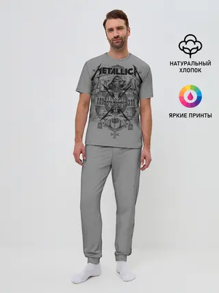Мужская пижама с брюками / Metallica