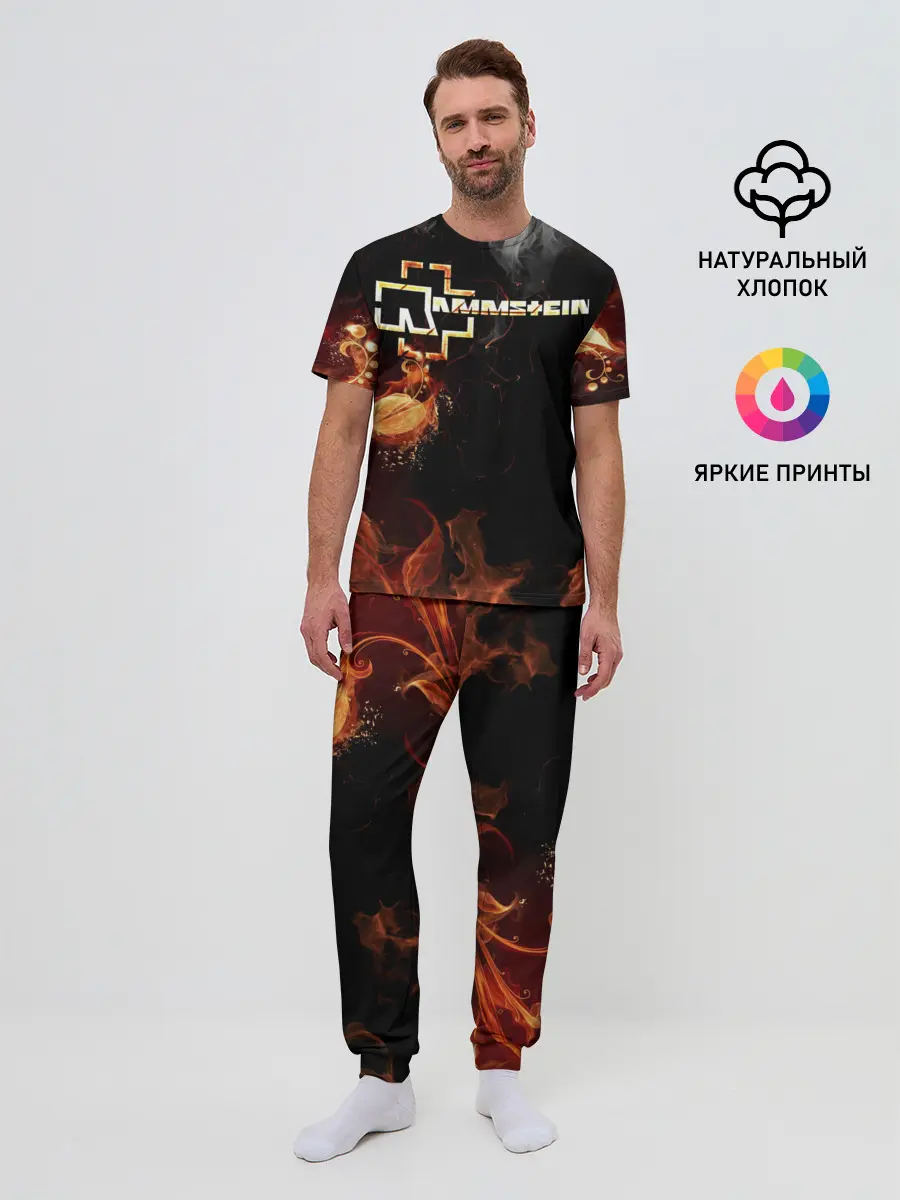 Мужская пижама с брюками / Rammstein