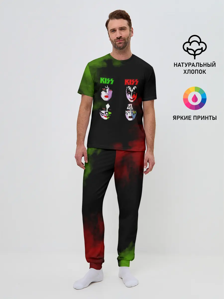 Мужская пижама с брюками / Kiss