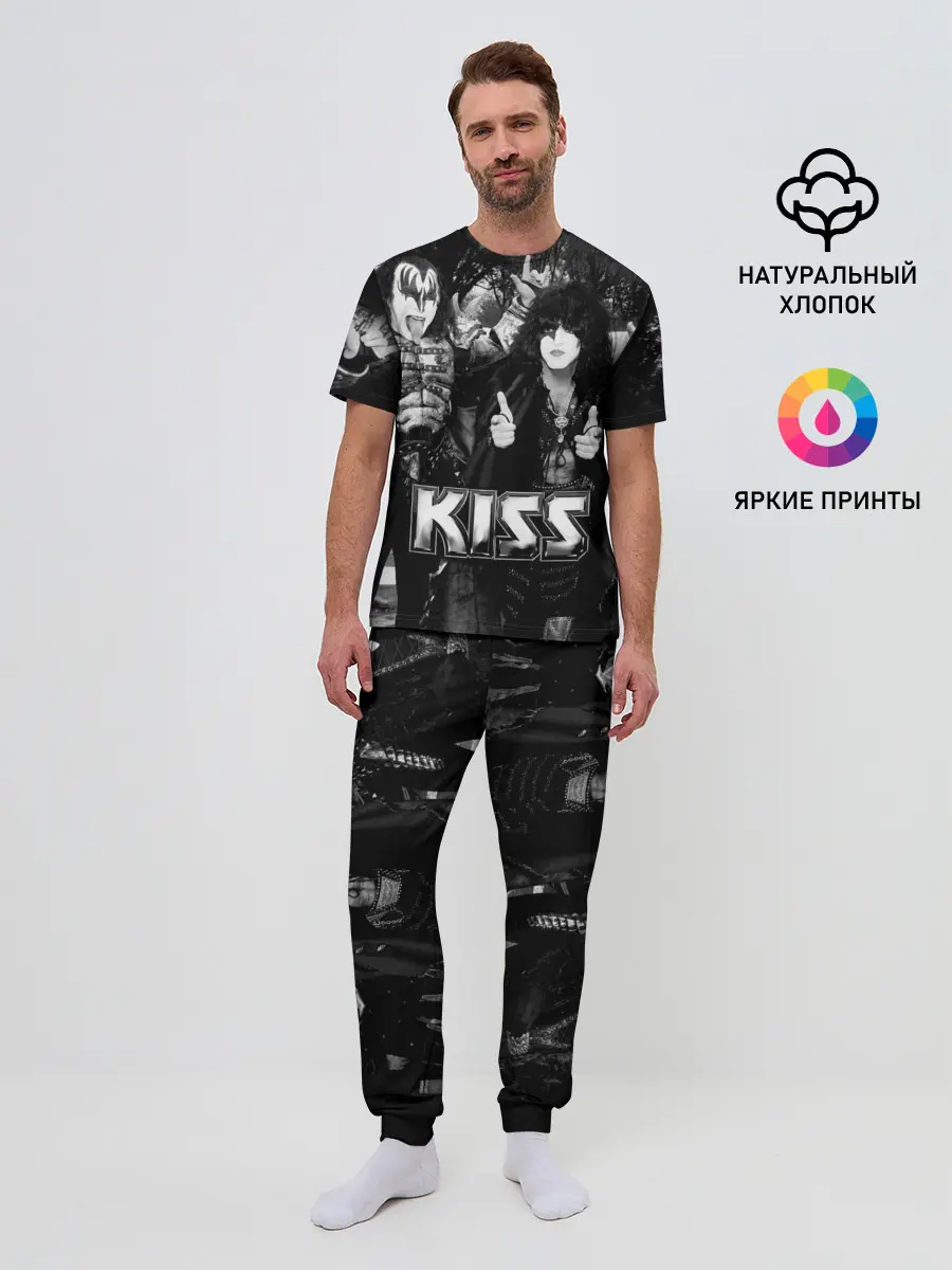 Мужская пижама с брюками / Kiss