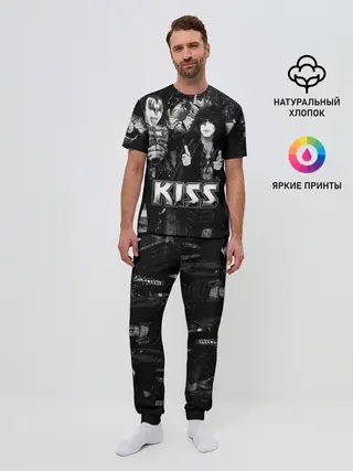 Мужская пижама с брюками / Kiss
