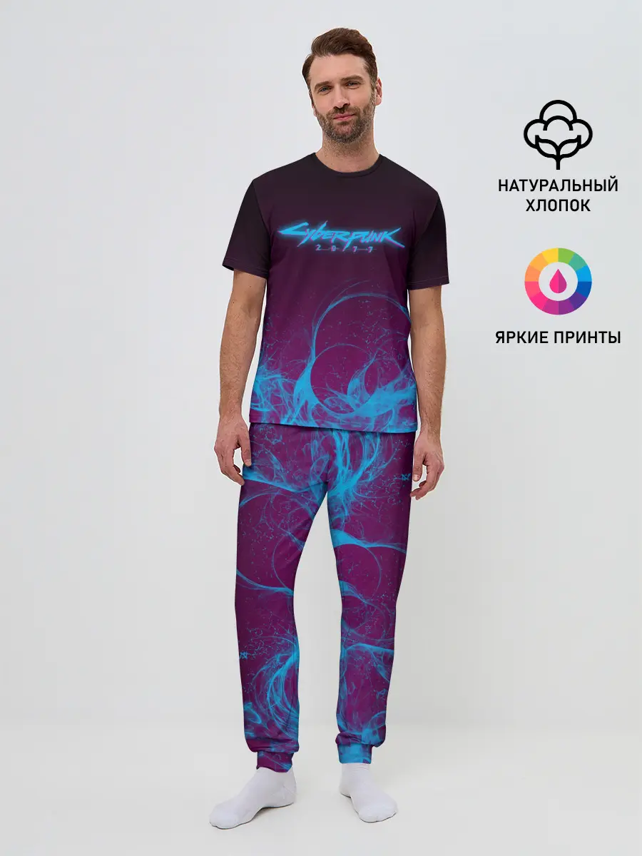 Мужская пижама с брюками / CYBERPUNK 2077