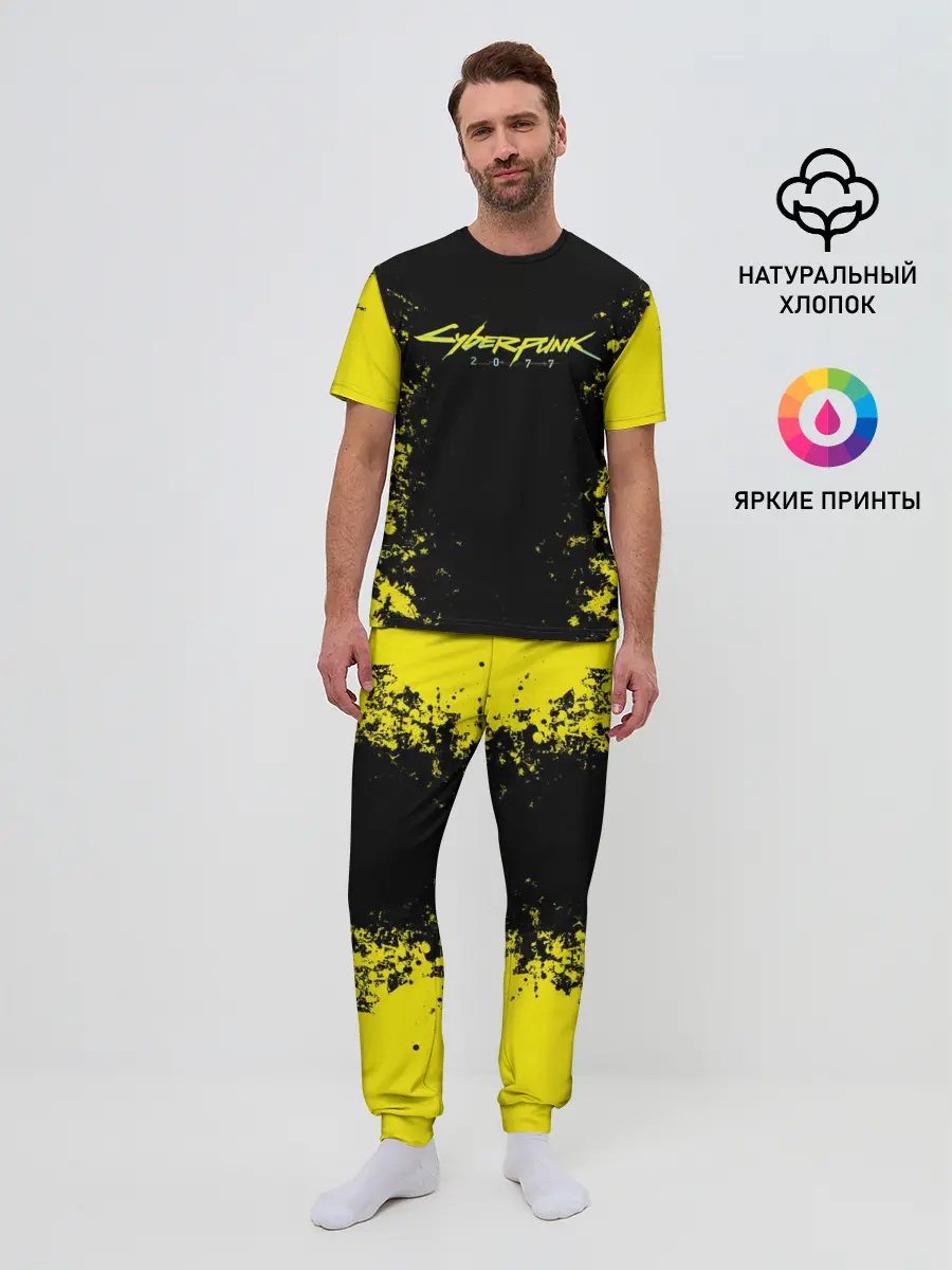 Мужская пижама с брюками / CYBERPUNK 2077