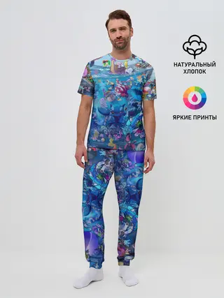 Мужская пижама с брюками / Покемон 2000