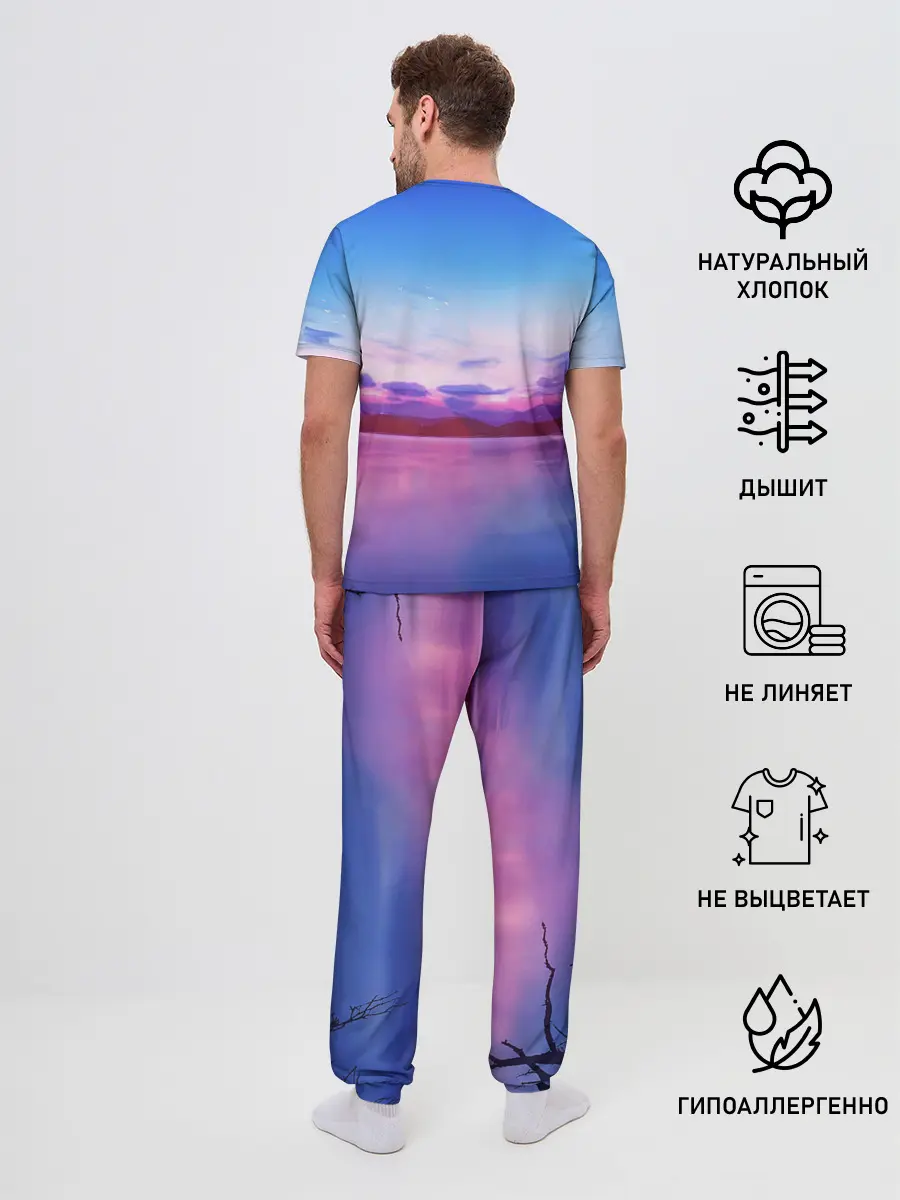 Мужская пижама с брюками / Anime Sunset