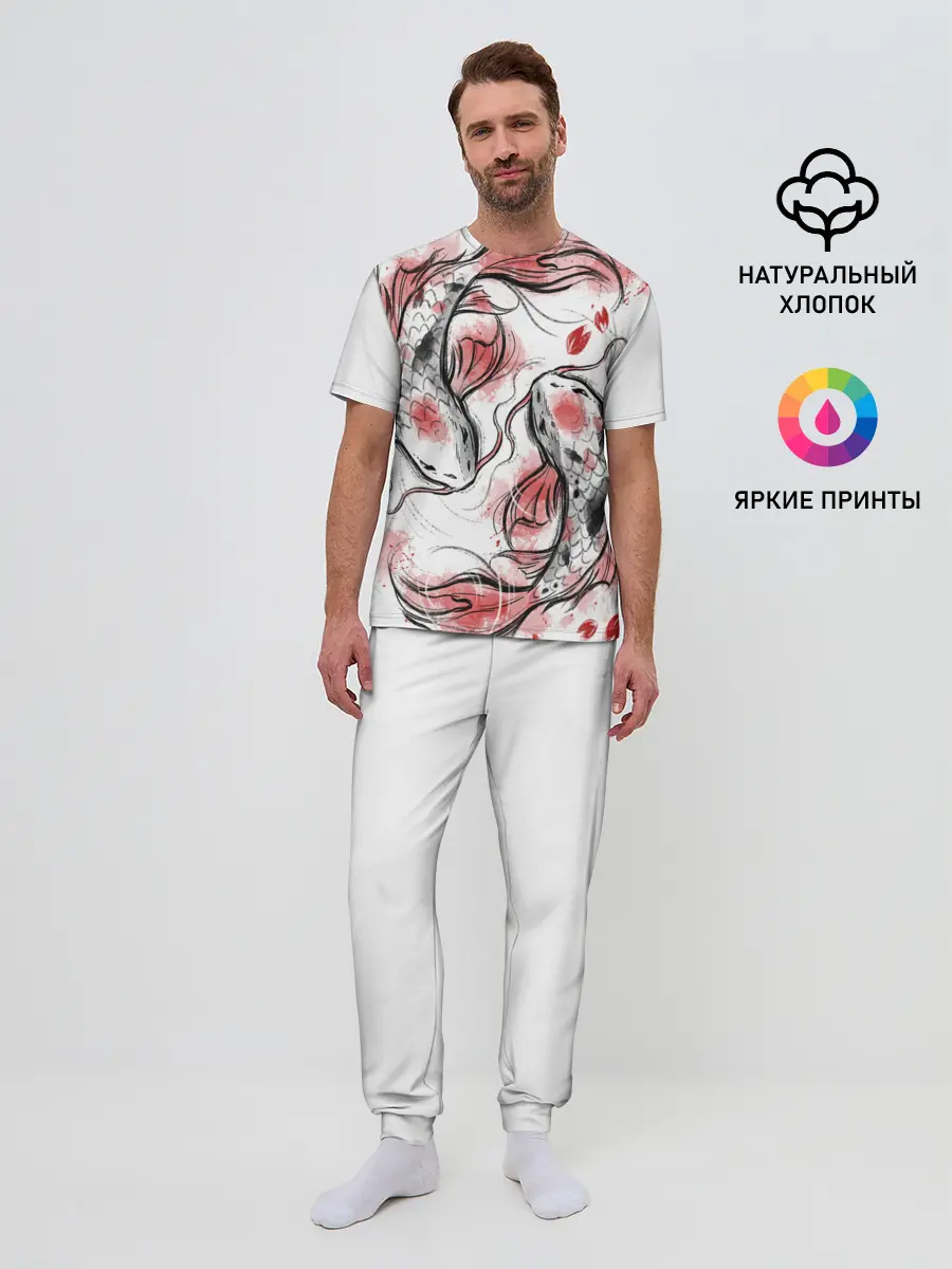 Мужская пижама с брюками / Japan dream