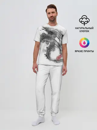 Мужская пижама с брюками / Беззубик