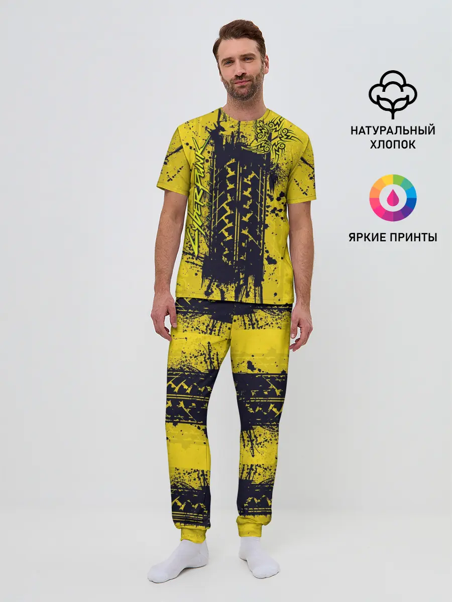 Мужская пижама с брюками / CYBERPUNK 2077