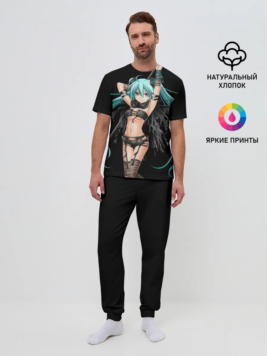 Мужская пижама с брюками / Мику Хацунэ