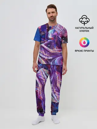 Мужская пижама с брюками / Волшебная Хацуне Мику