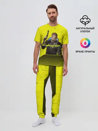 Мужская пижама с брюками / CYBERPUNK 2077