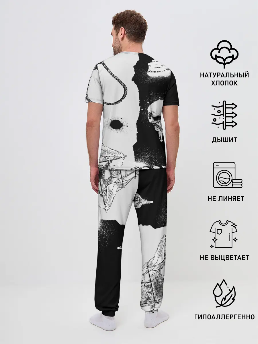 Мужская пижама с брюками / Rammstein