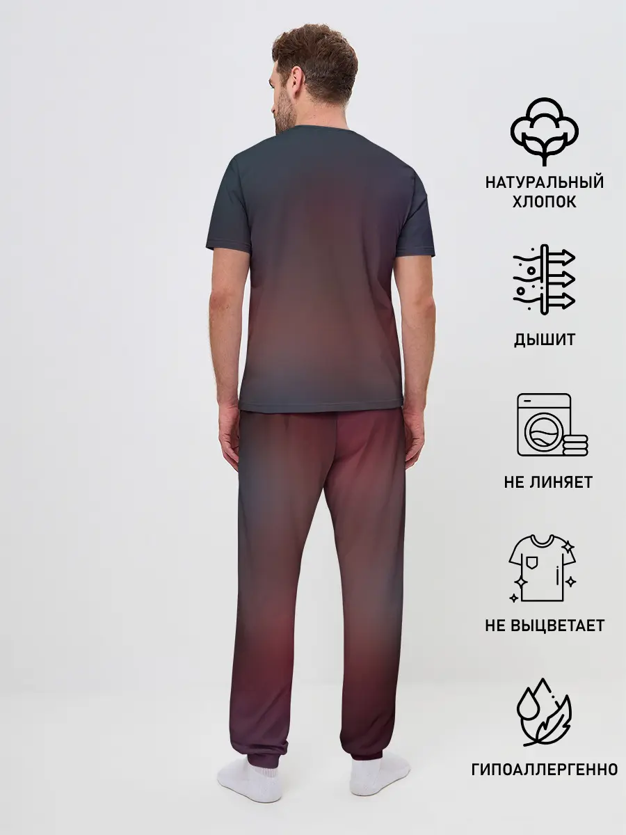 Мужская пижама с брюками / 11