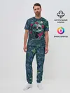 Мужская пижама с брюками / Череп В Цветах