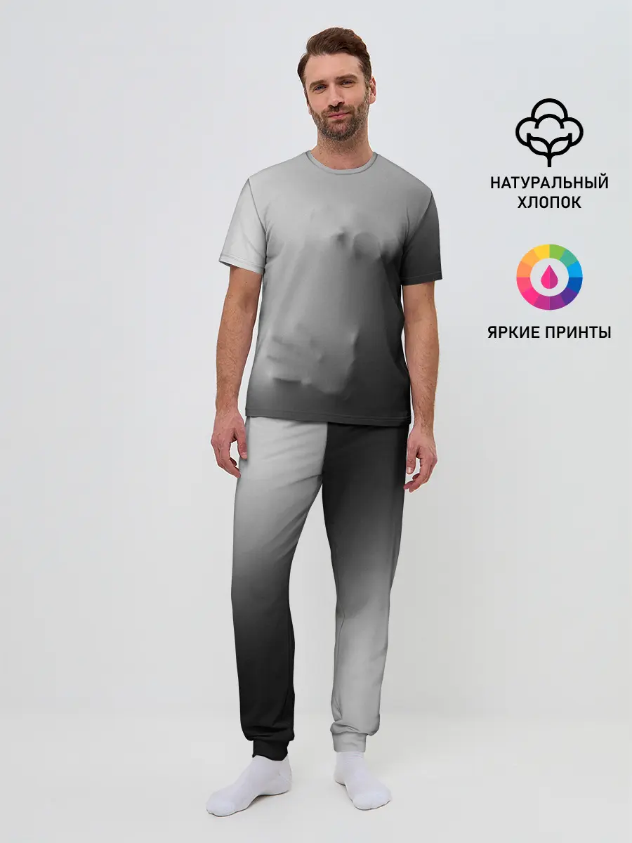 Мужская пижама с брюками / Кричащее Лицо Внутри