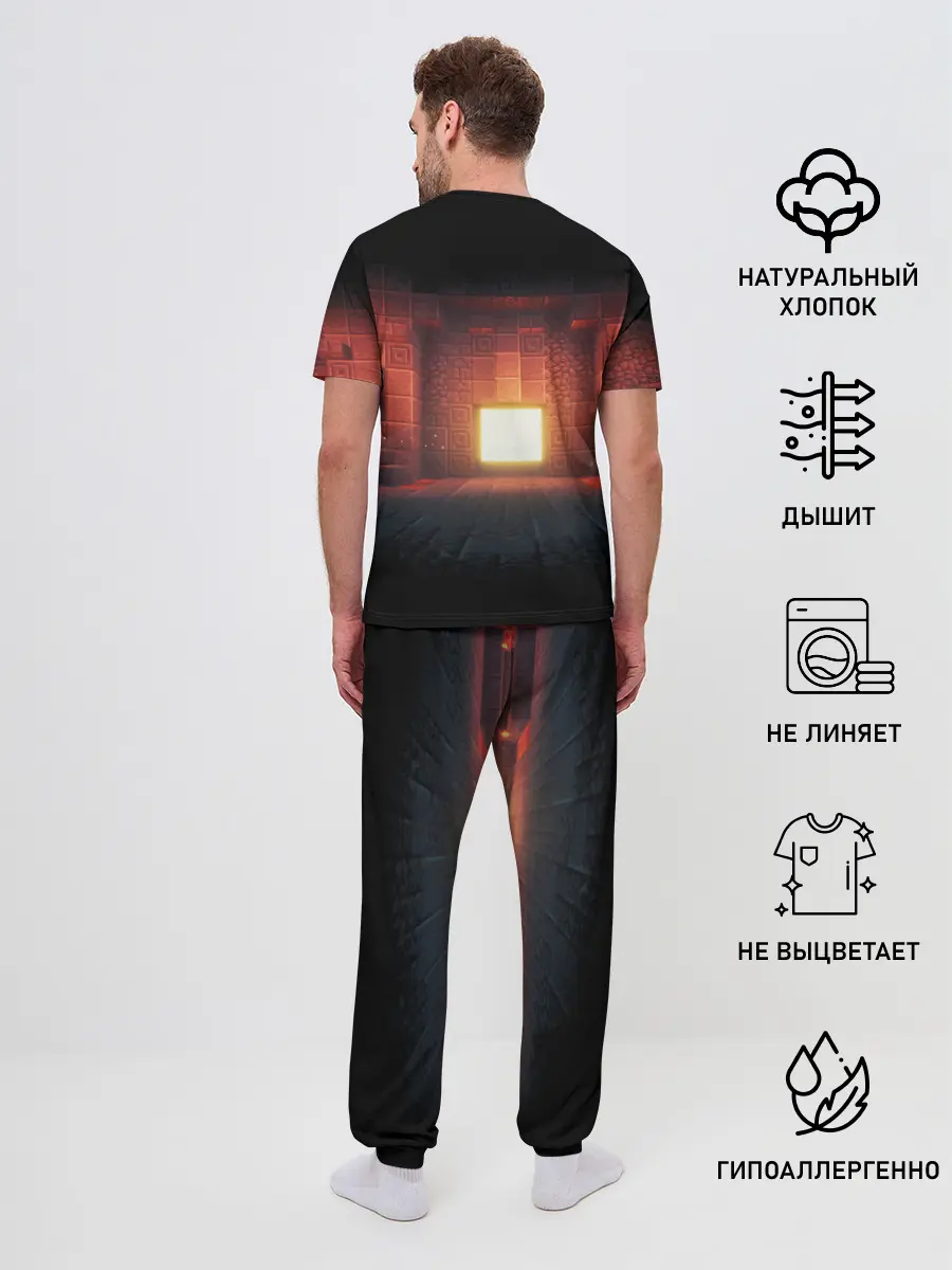 Мужская пижама с брюками / MINECRAFT: Dungeons