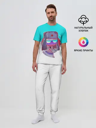 Мужская пижама с брюками / CountryHumans - Россия