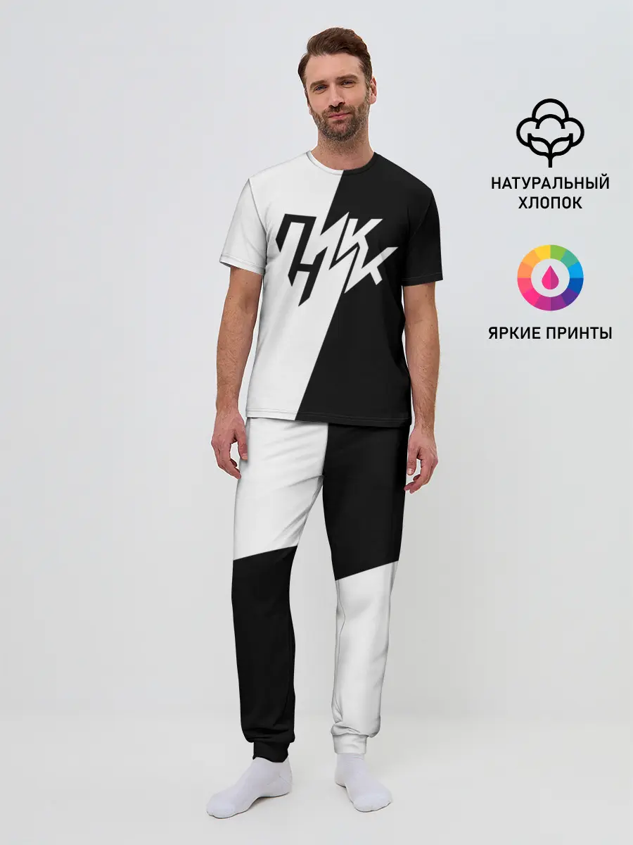 Мужская пижама с брюками / Пикник