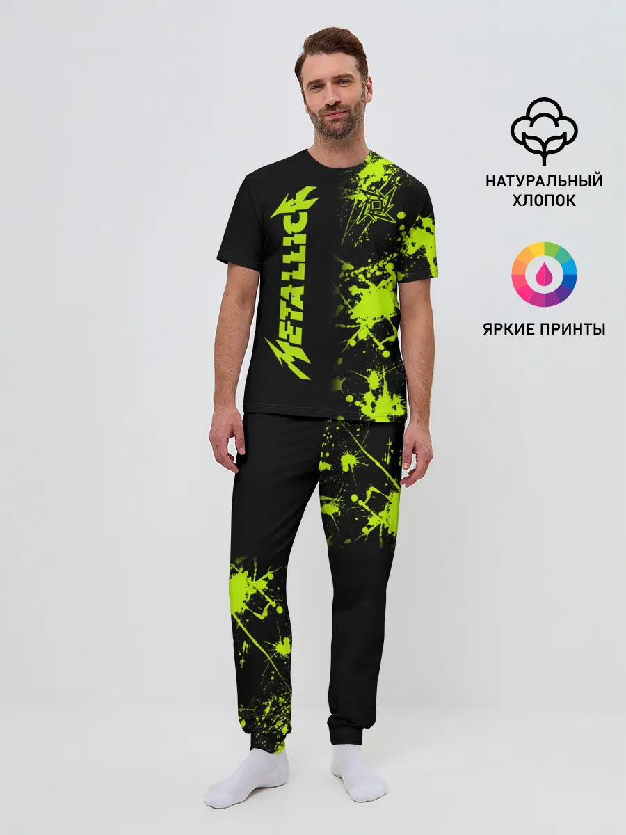 Мужская пижама с брюками / Metallica