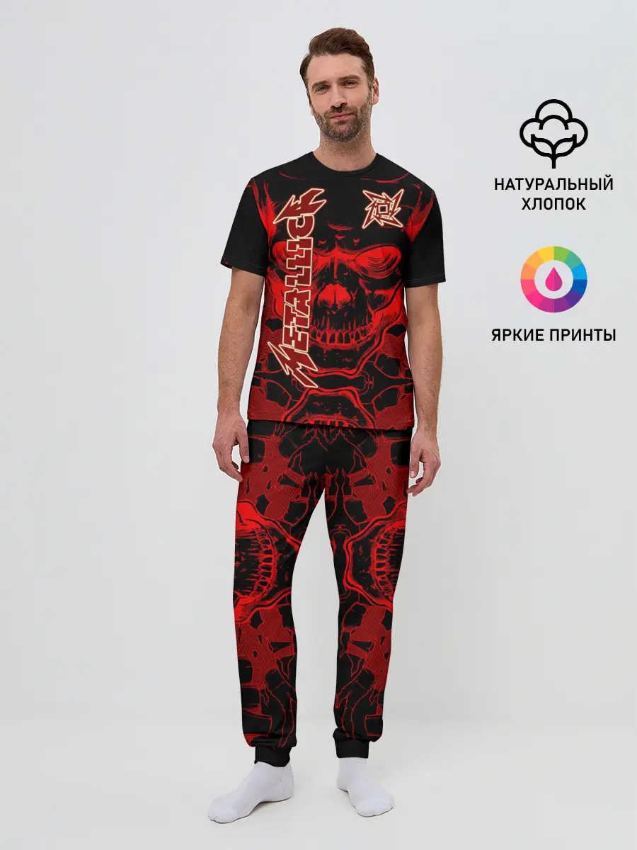 Мужская пижама с брюками / Metallica