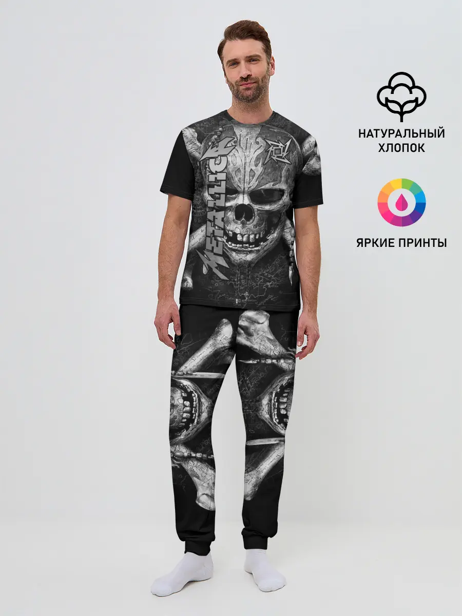 Мужская пижама с брюками / Metallica