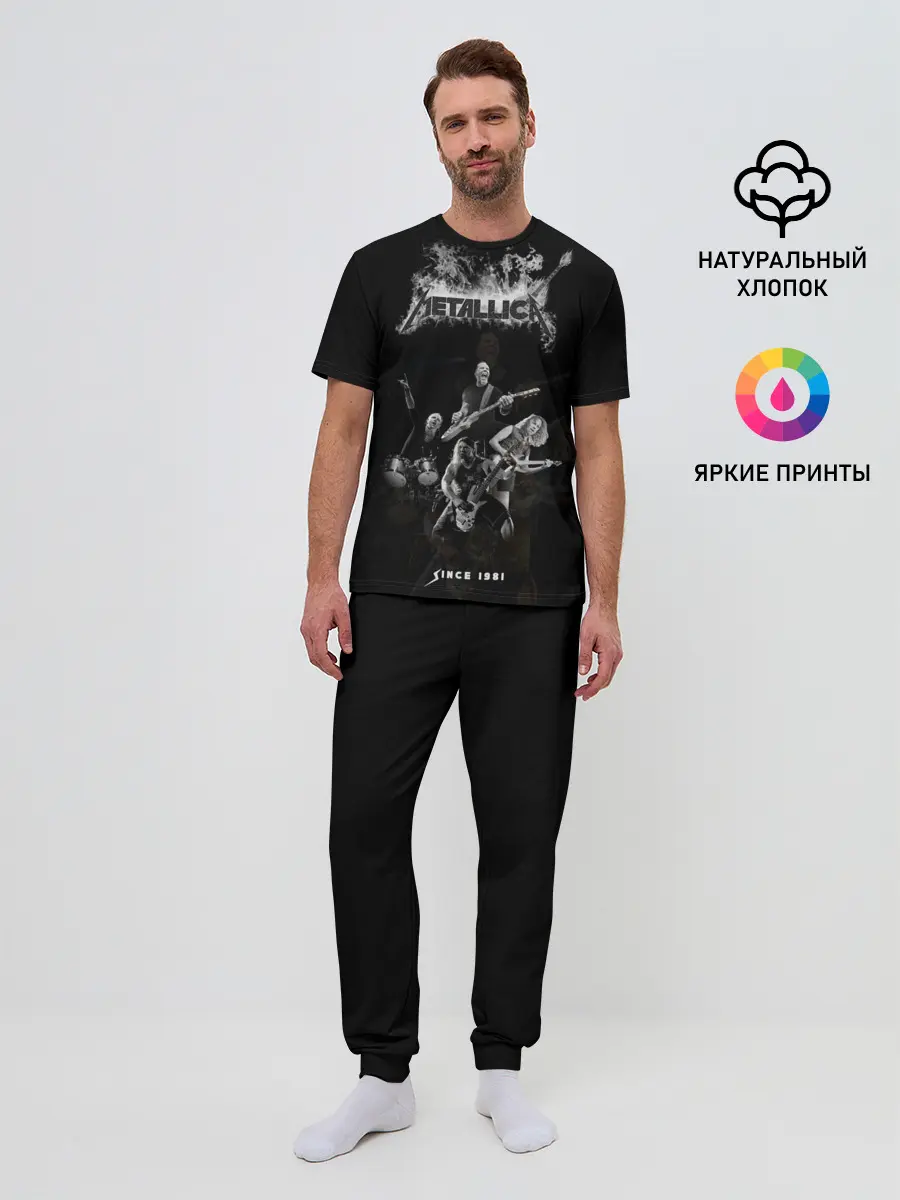 Мужская пижама с брюками / Metallica