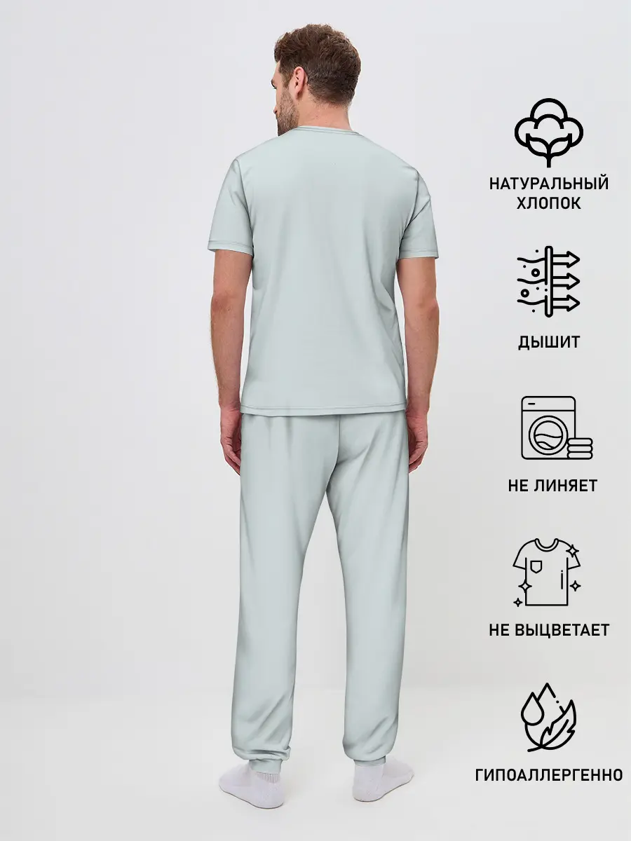 Мужская пижама с брюками / Back to the future_4