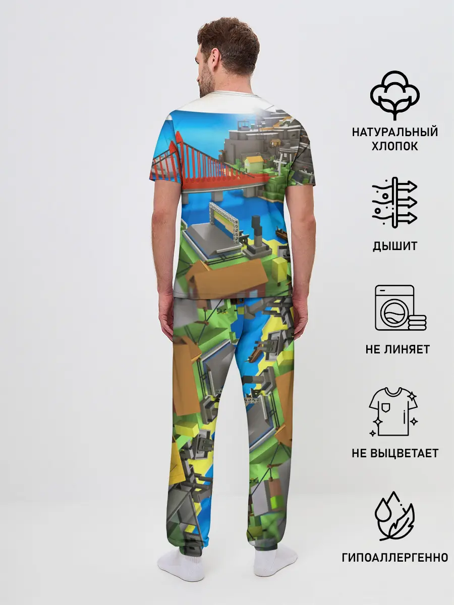 Мужская пижама с брюками / ROBLOX