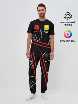Мужская пижама с брюками / Roblox OOF Meme