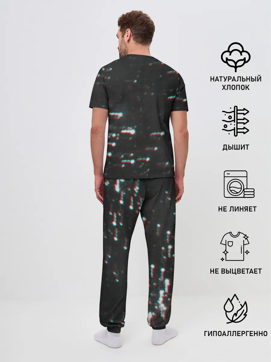 Мужская пижама с брюками / XXXTentacion - BAD Glitch