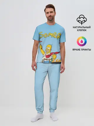 Мужская пижама с брюками / Гомер